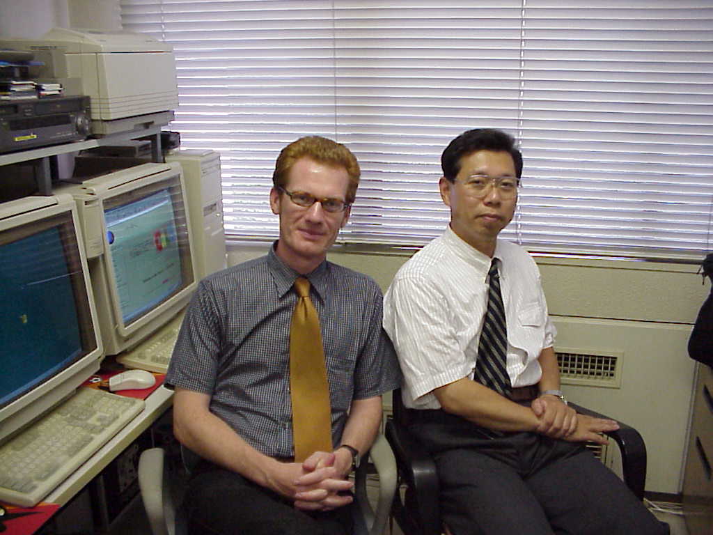 Prof. Schwartzenegger und Prof. Kato